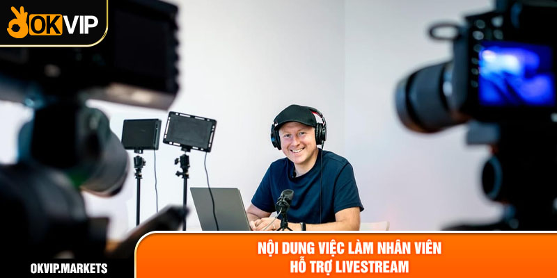 Nội dung việc làm nhân viên hỗ trợ livestream